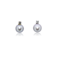 Orecchini Idee Preziose dal 1987 Donna in Oro bianco Perla 0.10 Ct IP.OK18B/10P - IP.OK18B/10P